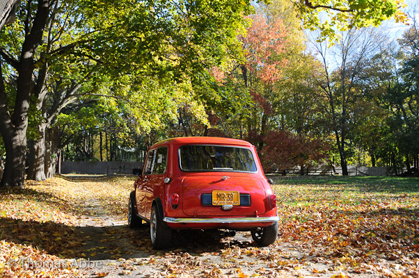 Red 1962 Mini Cooper
